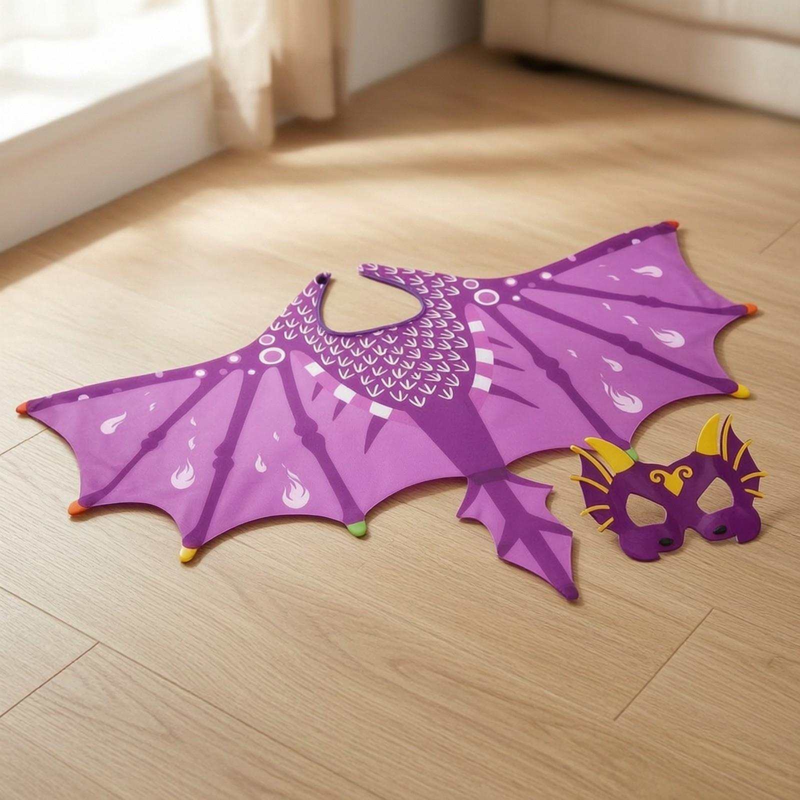 Kids Face Mask - Kostum Halloween Dinosaurus Naga untuk Anak