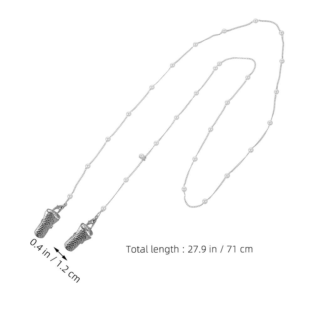 2Pcs Tali Kacamata Berhias Mut - Mask Chain Holder ulasan dan harga