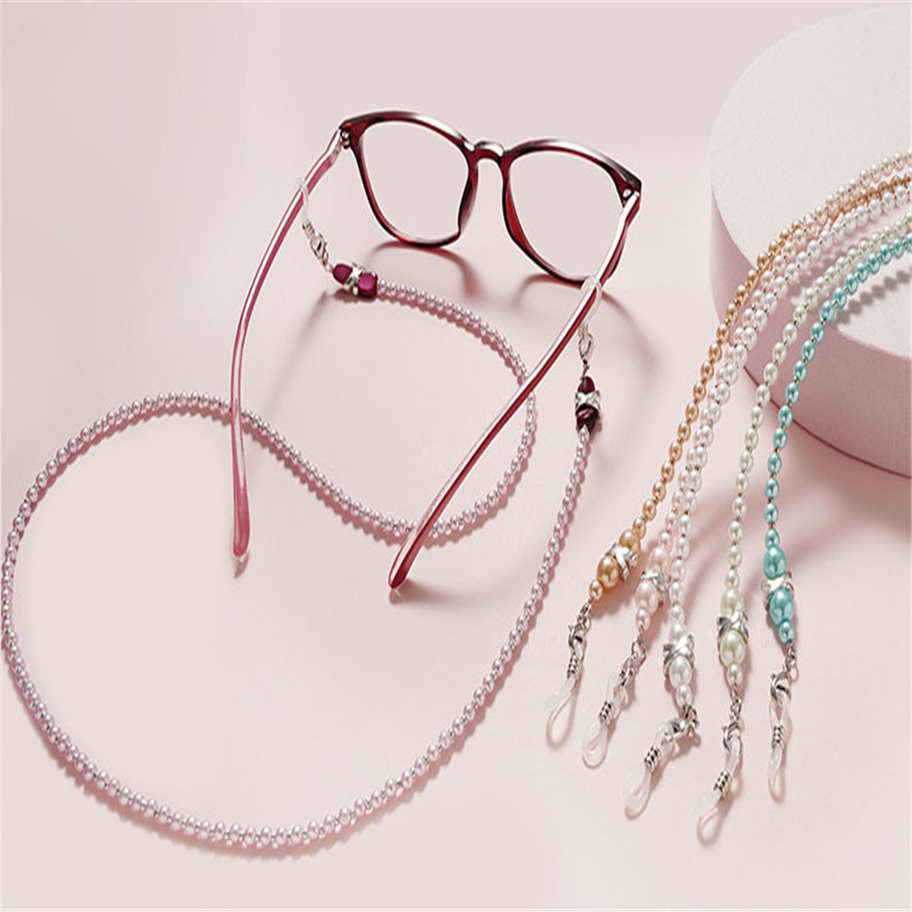 Kacamata Mutiara Buatan Tangan - Mask Chain Holder ulasan dan harga