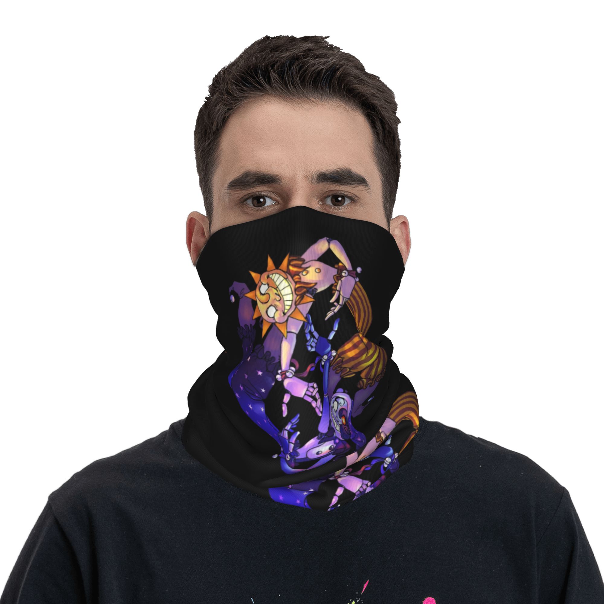 Sun And Moon FNAF Security Bre - Neck Gaiter Face Cover ulasan dan harga